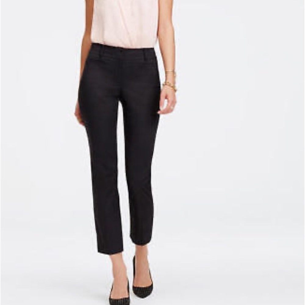 Ann Taylor Kate fit (curvy) Women's Black Cropped Pants